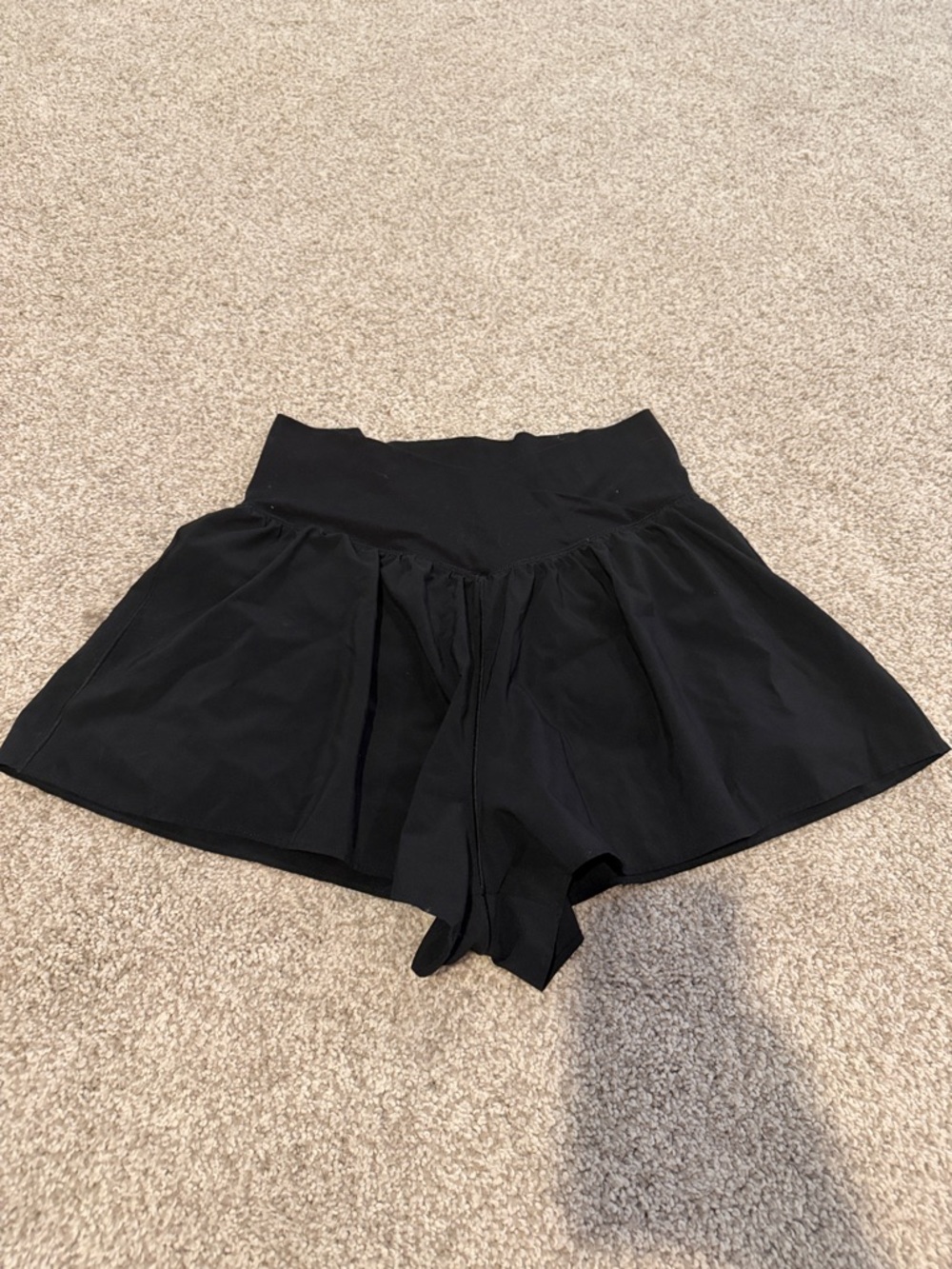 Offline Arie High-Waist Black Athletic Skort Shorts
